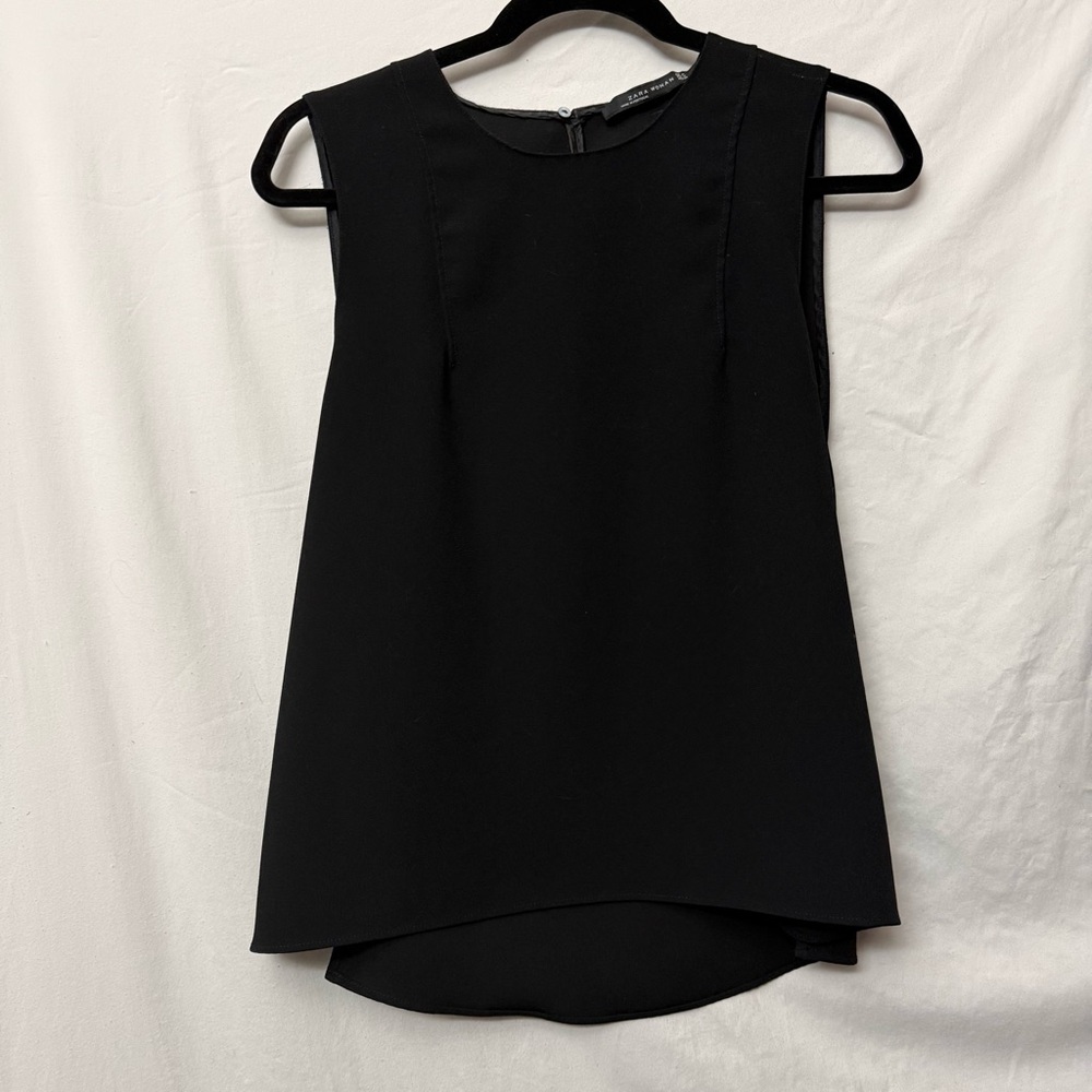 Zara Black Shell Blouse